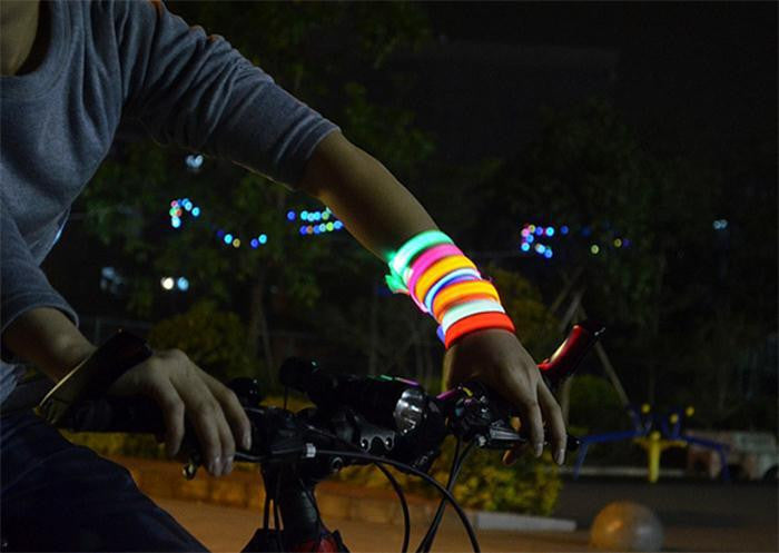 Led Running Cycling Jogging Bangles Bracelet Wrist Belt Wear-resistant Elaborate Waterproof Safety Wrist Belt EF8