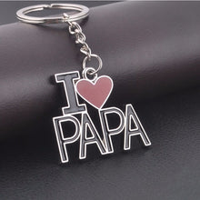 Letter I LOVE MOM keychains metal key rings lovely mother's day gift souvenir key chain personlized heart key holder EF8