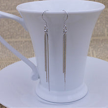 Long Dangle Earings For Women Lady Girl Jewelry Hotsale Chic Silver Three-Wire Tassel Hook Earring EF8