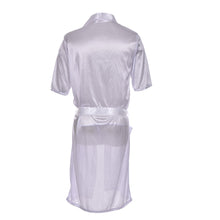Long Red White Black Sexy SILK Kimono Dressing Gown Bath Robe Babydoll Lingerie Nightdress  EF8