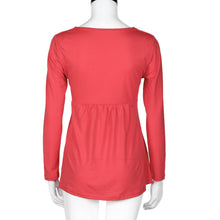 Long Sleeve Women Ladies Blouse Cotton Blend Sexy Casual Shirt Plus Size Women Loose Tops Blusas blouse Pure Color Shirt Top EF8