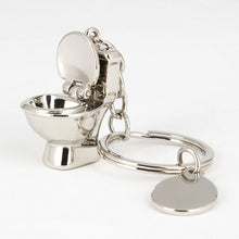 Lovely s Mini Toilet Key Ring Chain Classic 3D Keychain Bathroom Cute Creative Gift trinket  EF8