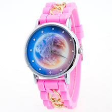 Lovely Kids Watches Star Sky Pattern Quartz Watch Children Students Girls Popular Ssilicone Strap Wristwatch Relogio Feminino EF8