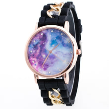 Lovely Kids Watches Star Sky Pattern Quartz Watch Children Students Girls Popular Ssilicone Strap Wristwatch Relogio Feminino EF8