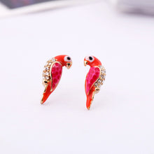 Loverly Animal Red Bird Ear For Women s Sale Charms Crystal Earrings EF8