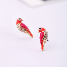 Loverly Animal Red Bird Ear For Women s Sale Charms Crystal Earrings EF8