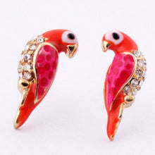 Loverly Animal Red Bird Ear For Women s Sale Charms Crystal Earrings EF8