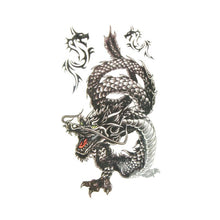 Low Stickers Metalic Tattoo Fashion black dragon waterproof tattoo stickers Type Beauty Body Art Temporary Tattoos EF8