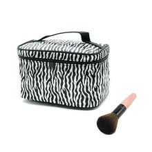 Lucky ZebraLeopard Print Cosmetic Bags Women Travel Makeup Bag Make Up Bags Tools /Fashion Women Bags EF8