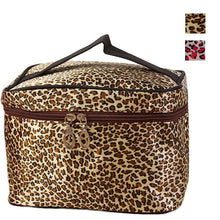 Lucky ZebraLeopard Print Cosmetic Bags Women Travel Makeup Bag Make Up Bags Tools /Fashion Women Bags EF8