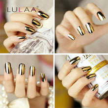 4pc / lot Mirror Effect Metal Multi-color Paint Topc oat Metal Nail Art Polish Woman Lady Makeup DIY Nail Art Tools Set EF8