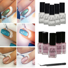 6ml 5pc Peel Off Liquid Tape Latex Tape Peel Off Base Coat Nail Art Liquid Palisade Top Coat Base Coat Gel Gelpolish EF8