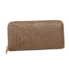 Luxury Elegant Women Lady Zipper Leather Clutch Wallet Rose Embossed Casual Long Purse Card Holder Wallet EF8