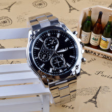 Luxury Bussiness Watch Stainless Steel Quartz Analog Watches Hour Watches Relojes Hombre Men Wristwatches EF8