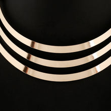 Luxury Choker Collar Necklace Party Necklace S Gold Silver Colors Women Multilayer Statement Punk Necklace Chain EF8