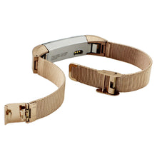 Luxury Gold/Sliver/Black Milanese Stainless Steel Watch Band Strap Bracelet Adjustable Closure For Fitbit Alta Tracker EF8