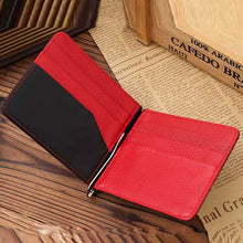 LuxuryRetro Mini Neutral Fold Leather Wallet Wallet Purse mens wallet Money Clip billetera hombre EF8