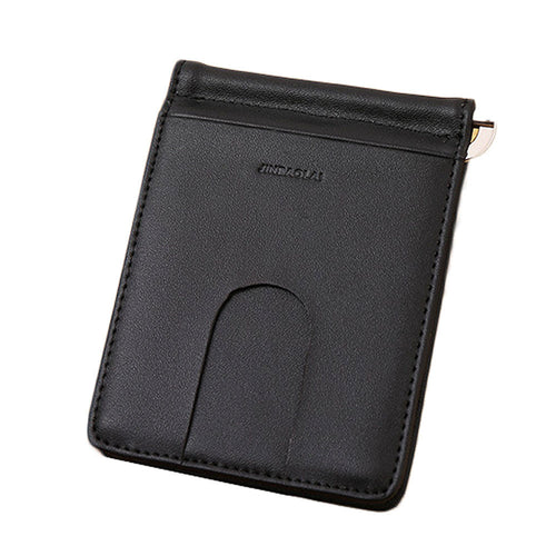 LuxuryRetro Mini Neutral Fold Leather Wallet Wallet Purse mens wallet Money Clip billetera hombre EF8