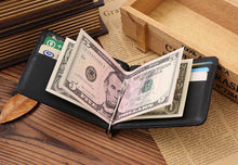 LuxuryRetro Mini Neutral Fold Leather Wallet Wallet Purse mens wallet Money Clip billetera hombre EF8