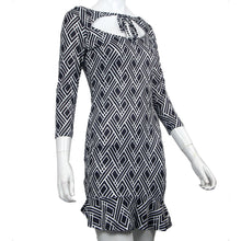 Luxury Women Vintage Dress Style Party Bodycon Slim Three Quarter Mini Dress Robe EF8