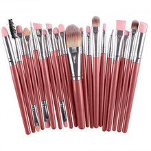 Makeup Brushes Set 20pc Makeup Brush Set tools Make-up Toiletry Kit Wool Make Up Brush Set Black Sliver EF8