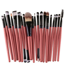 Makeup Brushes Set 20pc Makeup Brush Set tools Make-up Toiletry Kit Wool Make Up Brush Set Black Sliver EF8