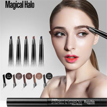 Magical HaloNatural Waterproof Long lasting Shadow Cosmetics Makeup Double Automatic Rotation Eyebrow Eyeliner Pencil Tool EF8