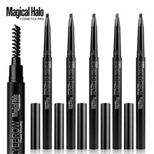 Magical HaloNatural Waterproof Long lasting Shadow Cosmetics Makeup Double Automatic Rotation Eyebrow Eyeliner Pencil Tool EF8