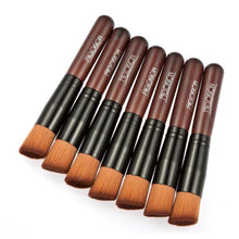 Meloision foundation brush high-grade original wooden handle Oblique head foundation makeup brush Tool Eyeliner Lip Brushes EF8