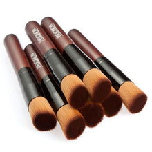 Meloision foundation brush high-grade original wooden handle Oblique head foundation makeup brush Tool Eyeliner Lip Brushes EF8
