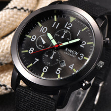 Men Luxury Watches XI Mens Military Quartz Army Watch Black Dial Date Luxury Sport Nylon Wrist Watch Relogio Masculino EF8
