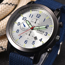 Men Luxury Watches XI Mens Military Quartz Army Watch Black Dial Date Luxury Sport Nylon Wrist Watch Relogio Masculino EF8