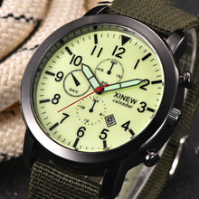 Men Luxury Watches XI Mens Military Quartz Army Watch Black Dial Date Luxury Sport Nylon Wrist Watch Relogio Masculino EF8