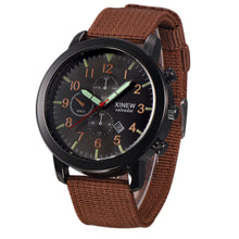 Men Luxury Watches XI Mens Military Quartz Army Watch Black Dial Date Luxury Sport Nylon Wrist Watch Relogio Masculino EF8
