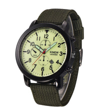 Men Luxury Watches XI Mens Military Quartz Army Watch Black Dial Date Luxury Sport Nylon Wrist Watch Relogio Masculino EF8