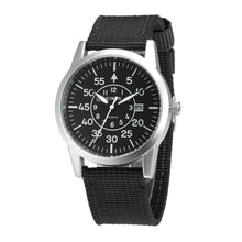 Men Stainless Steel Military Sport Date Analog Quartz army Style Wrist Watch EF8