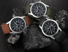 Men Stainless Steel Military Sport Date Analog Quartz army Style Wrist Watch EF8
