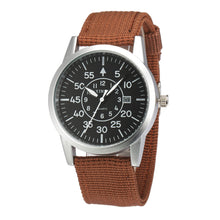 Men Stainless Steel Military Sport Date Analog Quartz army Style Wrist Watch EF8
