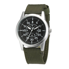 Men Stainless Steel Military Sport Date Analog Quartz army Style Wrist Watch EF8