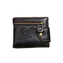 Men Wallet Coin Wallet Small Clutches Men's Purse Men Leather Card Cash Receipt Holder Eagle Pattern Horizontal Wallet EF8