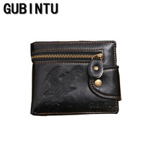 Men Wallet Coin Wallet Small Clutches Men's Purse Men Leather Card Cash Receipt Holder Eagle Pattern Horizontal Wallet EF8