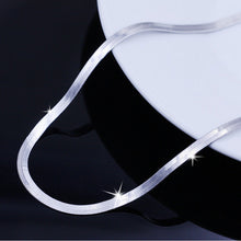 Men Women Flat Blade Body Chain Jewelry Short Paragraph Clavicle Chain Silver Choker Necklace  EF8