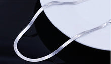 Men Women Flat Blade Body Chain Jewelry Short Paragraph Clavicle Chain Silver Choker Necklace  EF8