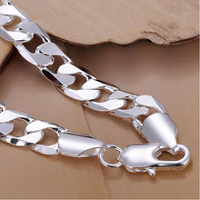 Men's 8MM Chain Bracelet Women's DIY Jewelry Sliver Plated Lobster Clasp Link Bracelets EF8