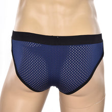Men's Acrylic Mesh Low-Rise Briefs U Convex Bulge Pouch Underwear Underpants EF8