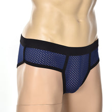Men's Acrylic Mesh Low-Rise Briefs U Convex Bulge Pouch Underwear Underpants EF8