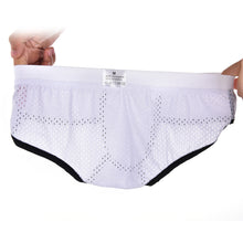 Men's Acrylic Mesh Low-Rise Briefs U Convex Bulge Pouch Underwear Underpants EF8