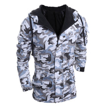 Men's Camouflage Wind Casual Warm Men Hooded Coat Jackets Snow Blouse Down Parkas EF8
