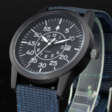 Mens Stainless Steel Military Sport Date Analog Quartz army Style Wrist Watch EF8