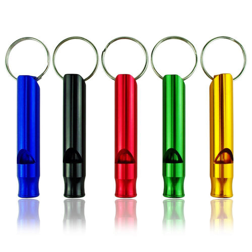 Mix Aluminum Emergency Survival Interior Design Whistle Keychain For Camping Hiking Outdoor Sport School Bicycle Cycling Gift EF8